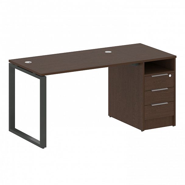Рабочая станция "Metal System" БО.РС-СТП -1.2 венге/антрацит - Вид 1
