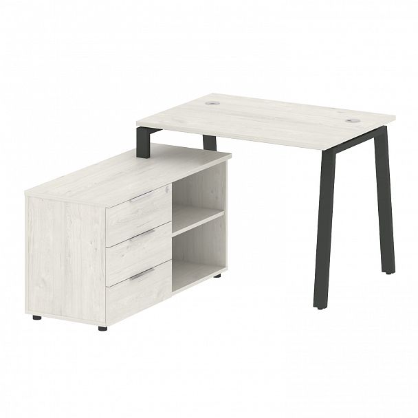 Рабочая станция "Metal System" БА.РС-СТС-2.1 дуб наварра/антрацит - Вид 2