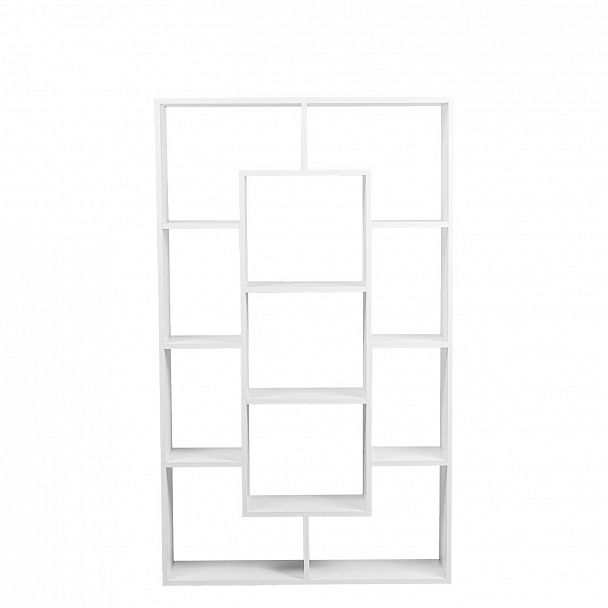 Стеллаж книжный ЛДСП 900*250*1500, белый - Вид 2