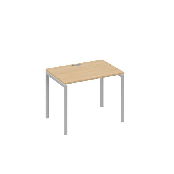 Стол письменный на металлокаркасе DUE A4 А4 Б2 012 БП натуральный дуб / металлокаркас серый - Вид 1