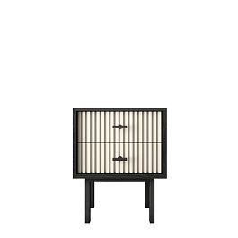 Тумбочка с двумя ящиками Emerson арт EM16/milky/L - Фото предпросмотра