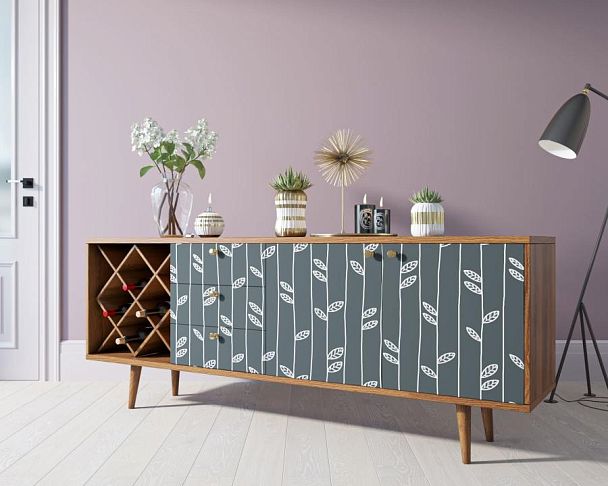 Комод Berber удлиненный с бутылочницей 18 принт арт BB15/Print_18 - Вид 3