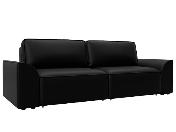Диван прямой Лига-048 НПБ Экокожа черный - Вид 1