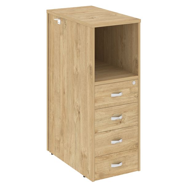 Тумба 4 ящика завершающая "Onix" O.R-TV-4 тиквуд светлый - Вид 1