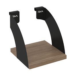 Навесные полки. Кронштейны+ЛДСП полка 200мм MAN-41-2 Дуб аризона/Чёрный металл 200*220*200 - Фото предпросмотра