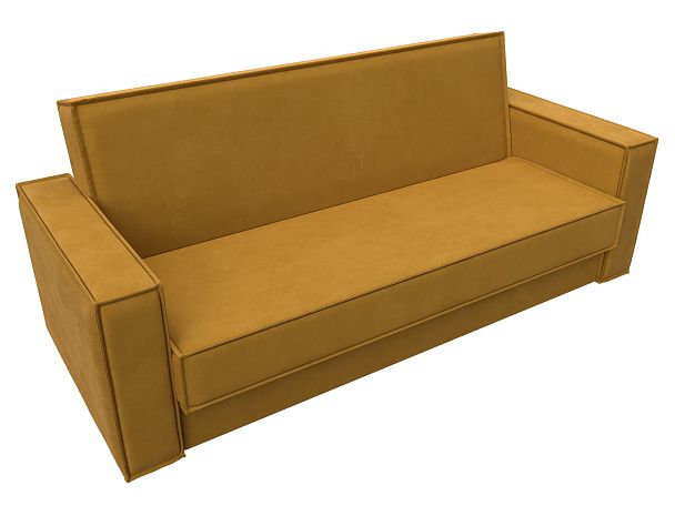 Диван-книжка Куба Велюр желтый - Вид 5