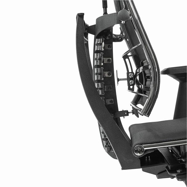 Кресло МЕТТА "YOGA" Y 4DF B2-5D, адаптивная спинка, 3D-подголовник, сверхпрочная сетка, черное - Вид 12