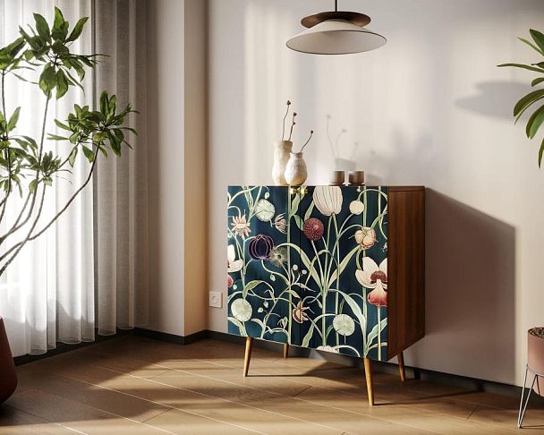 Комод Berber две дверки малый арт BB38/Print_54 - Вид 3