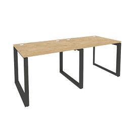 Onix Рабочая станция на О-образном м/к O.MO-RS-2.1.8 Тиквуд светлый/Антрацит металл 1960*800*750 - Фото предпросмотра