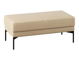 Пуф Everprof Gamma двухместный Экокожа Бежевый - Фото предпросмотра