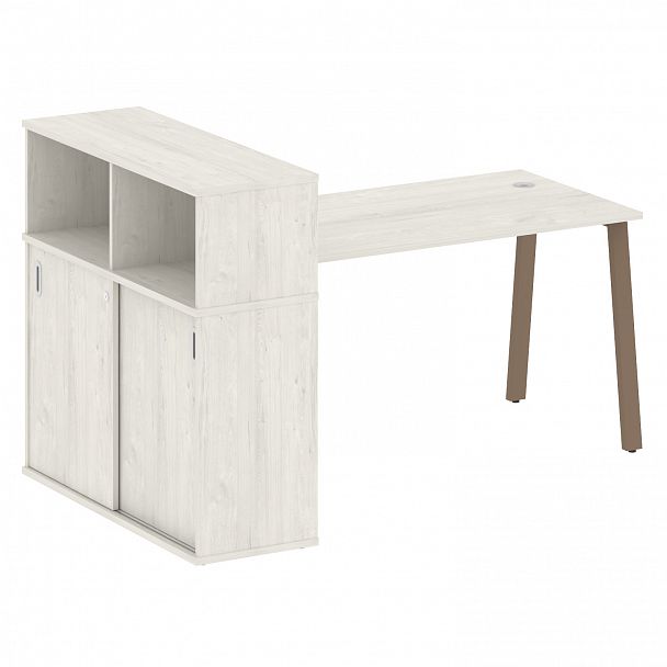 Рабочая станция "Metal System" БА.РС-СШК-3.3 дуб наварра/мокко - Вид 1