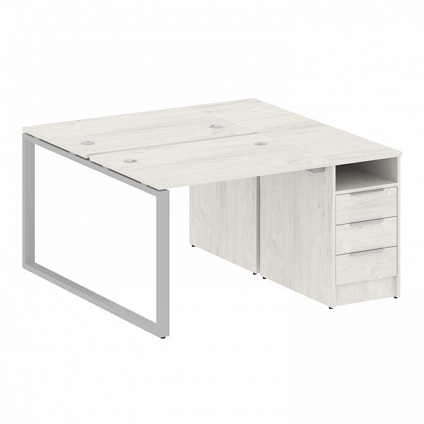 Рабочая станция "Metal System" БО.РС-СТП-2.1 дуб наварра/серый - Вид 1