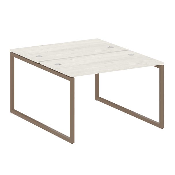 Metal System Quattro Р. ст. на О-образном м/к 40БО.РАС-СП-2.2 Дуб наварра/Мокко металл 1200*1475*750 - Вид 1