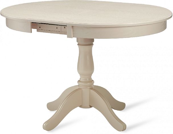 Стол деревянный раздвижной Вэлт D90(120)х90х76 Cлоновая кость - Вид 3