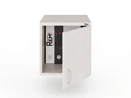 UNITY РАЗ-04Г ДУБ МОЛОЧНЫЙ Антресоль закрытая низкая 370х550х380 - Фото предпросмотра