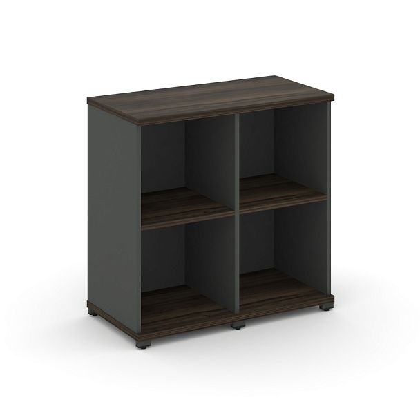 Concept Стеллаж 2 узкие секции, 2 ниши CN.STU-220 Дуб Мали/Антрацит/Металл Антрацит 836*420*818 - Вид 1