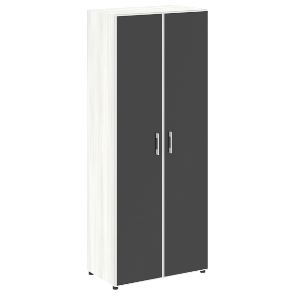 Yalta Шкаф LT.ST-1.10 R black Снежная патина/Стекло black 800*450*1987 - Вид 1