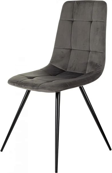 Стул для дома Бюрократ CH-K1 т.серый Holland 18 металл черный на ножках (CH-K1_1/HL18) - Вид 2