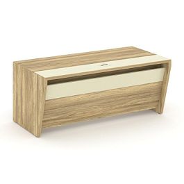 Корнер Стол руководителя прямой COR.SR-18 Гикори Песочный/Ваниль 1800*900*750 - Фото предпросмотра