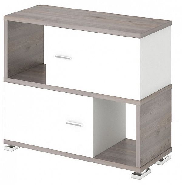 Тумба комбинированная Домино СБ-30/2 Белый/Нельсон - Вид 1