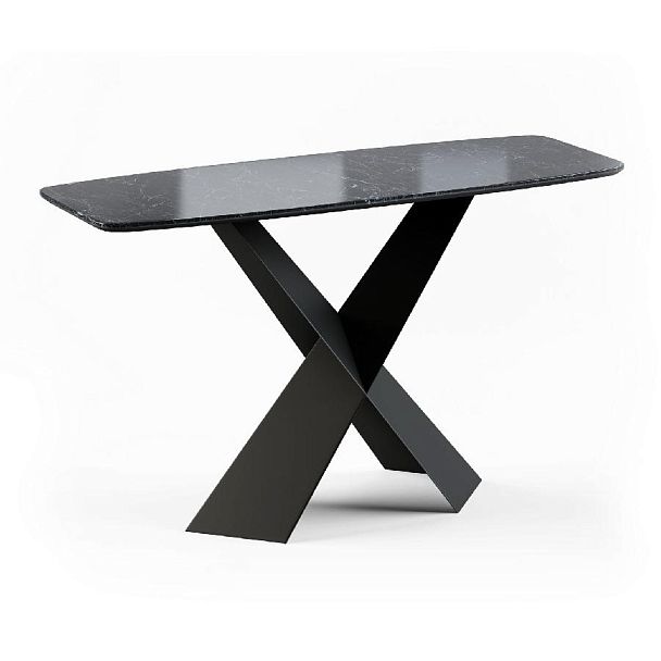 Консоль Tyler 130 керамика глянцевая, черная - Вид 1