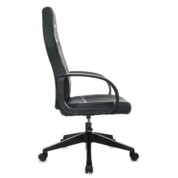 Кресло компьютерное BRABIX "Alpha GM-018", ткань/экокожа, черное, 532636, GM-018_532636 - Вид 3