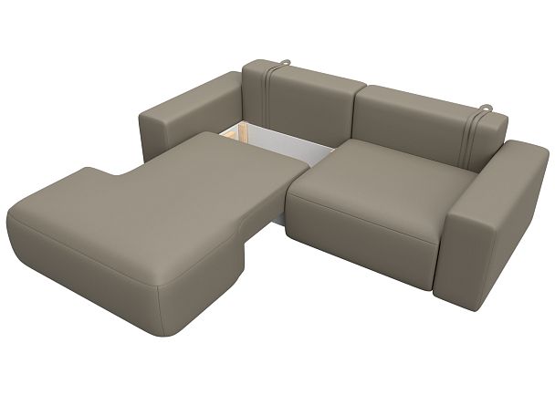 Диван угловой Лига-036 НПБ Классик левый угол Экокожа бежевый - Вид 8