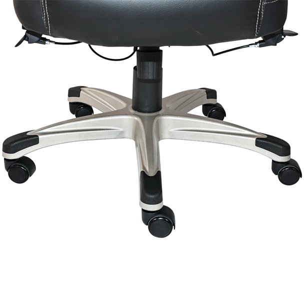 Кресло HAWASAN (ХАВАСАН) "Target EX-567", откидные подлокотники, рециклированная кожа, черное, 532974 - Вид 11