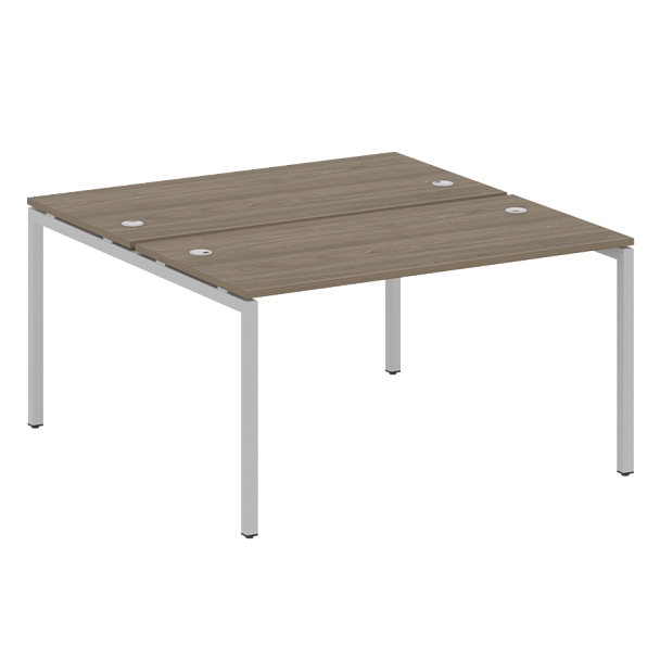 Metal System Quattro Р. ст. на П-образном м/к 40БП.РАС-СП-2.3 Вяз/Серый металл 1400*1475*750 - Вид 1