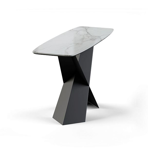 Консоль Tyler 130 керамика глянцевая, белая - Вид 2