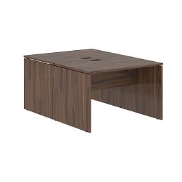 Стол двойной ED2ST 1180 Дуб Денвер тёмный/Мокко 1160х1606х750 EDIS - Фото предпросмотра