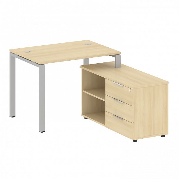 Рабочая станция "Metal System" БП.РС-СТС-2.1 акация/серый - Вид 1