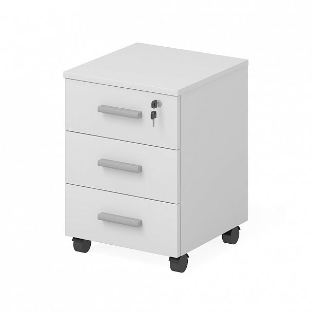 Тумба офисная "Тандем" ПК-ТН-ТММ43Х47У-В3-76 белый - Вид 1