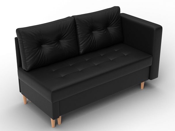 Кушетка Лига-098 Экокожа черный - Вид 6