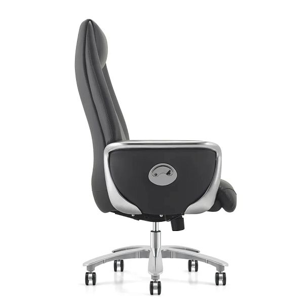 Кресло HAWASAN (ХАВАСАН) PREMIUM EX-800, до 200 кг, синхромеханизм, алюминий, экокожа, черное, 533234 - Вид 5