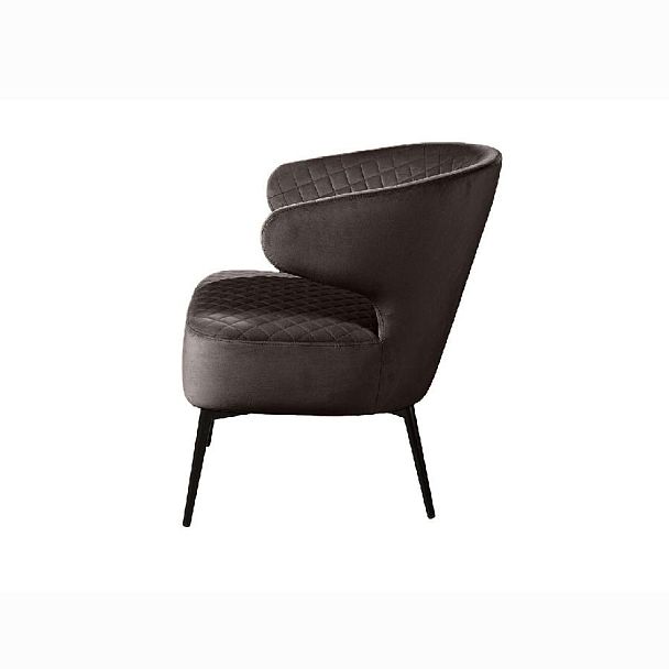 Кресло Richard ромб, бархат антрацит 14 - Вид 3
