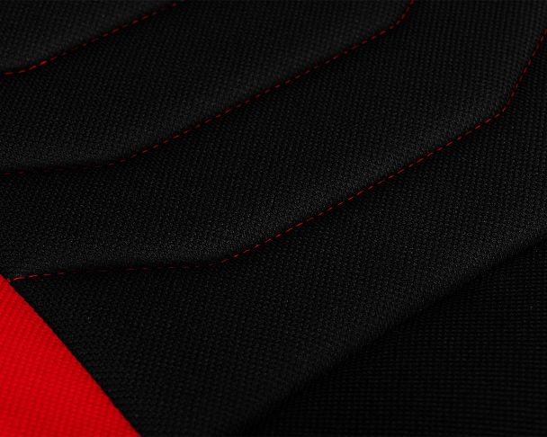 Кресло игровое DOBRIN RICK (черно-красная ткань) - Вид 8