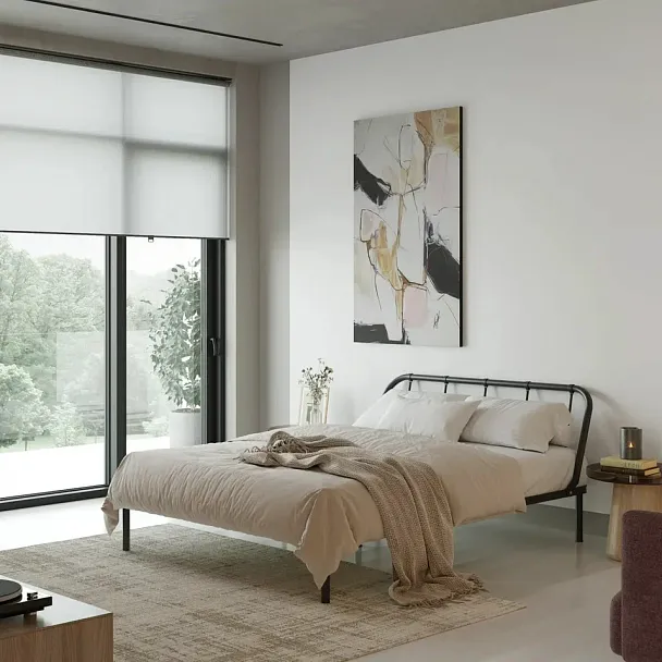 Кровать металлическая Мира 1600х2000, цвет черный - Вид 4