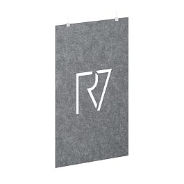 AcustiX Подвесная пергородка с фигурными вырезами VE.PPRF-120.19 Морская Галька 1200*12*1980 - Фото предпросмотра