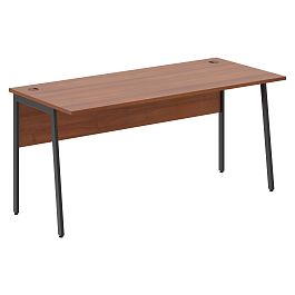 Стол прямой СП-4P Орех Французский/Антрацит 1600х720х755 IMAGO PLUS - Фото предпросмотра
