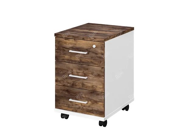 TANDEM RTD037-50-SH Тумба выкатная универсальная 400х500х620 Таксония шоколадная/Белый - Вид 1