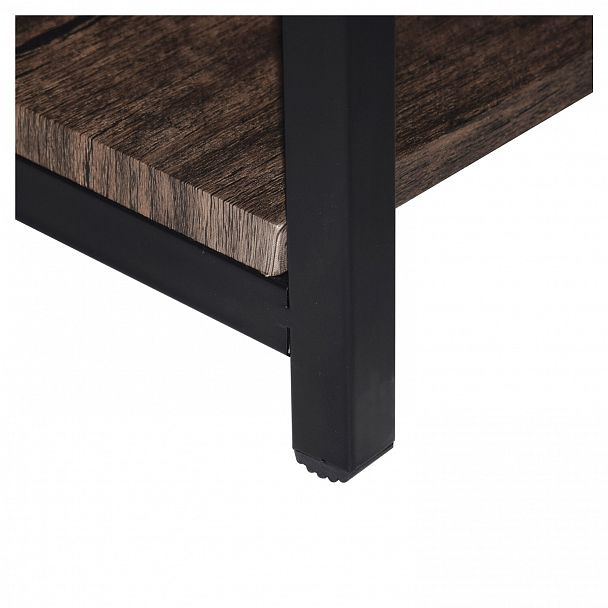 Стеллаж на металлокаркасе BRABIX "LOFT SH-002", 600х350х845 мм, цвет морёный дуб, 641231 - Вид 11