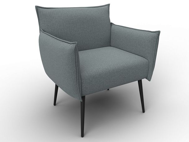 Кресло Лига-083 Рогожка серый - Вид 6