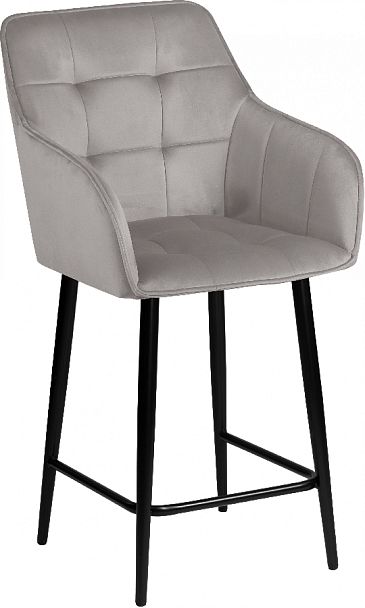 Комплект полубарных поворотных кресел Мони К, Confetti silver/черный, 4 шт. - Вид 4