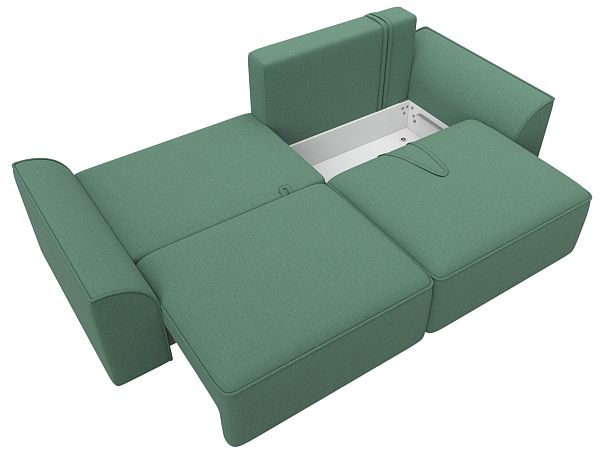 Диван прямой Лига-048 НПБ Рогожка зеленый - Вид 9