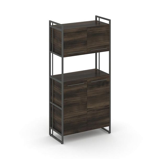 Rift Шкаф 4 ниши широкий RF.SS-42 Дуб Мали/Металл Антрацит 798*396*1648 - Вид 1