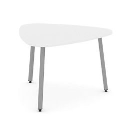 Стайл Проджект Стол переговорный SN-4.SPRG-71.3 Белый/Металл Серый 1200*1200*750 - Фото предпросмотра