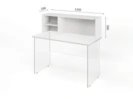 UNITY PП02-12 Белый Полка настольная 1200х280х390 - Фото предпросмотра