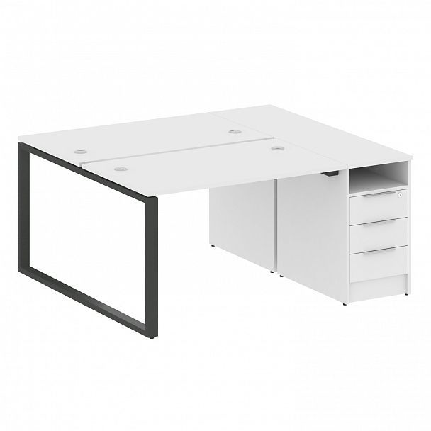 Рабочая станция "Metal System" БО.РС-СТП-2.2 белый/антрацит - Вид 1
