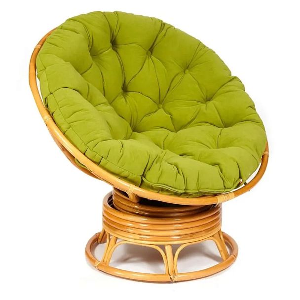 Кресло-качалка Папасан/Papasan (W 23/01 B) /с подушкой/Honey (мед) - Вид 1